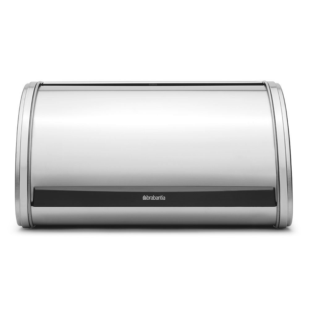 Ψωμιέρα με Καπάκι Inox Roll Top Medium Matt Steel Brabantia