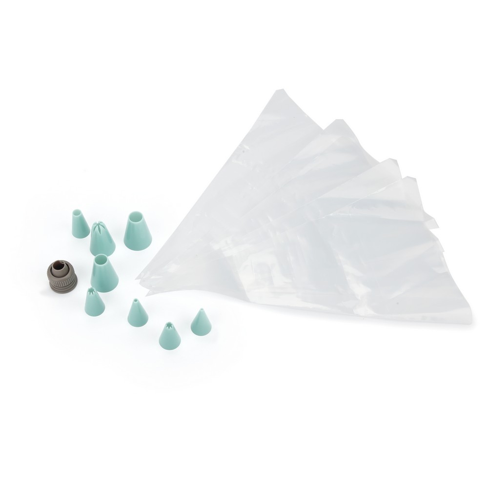 Σετ 5 σακούλες ζαχαροπλαστικής με 8 ακροφύσια για διακόσμηση Norsk FR-1774 Luigi Ferrero