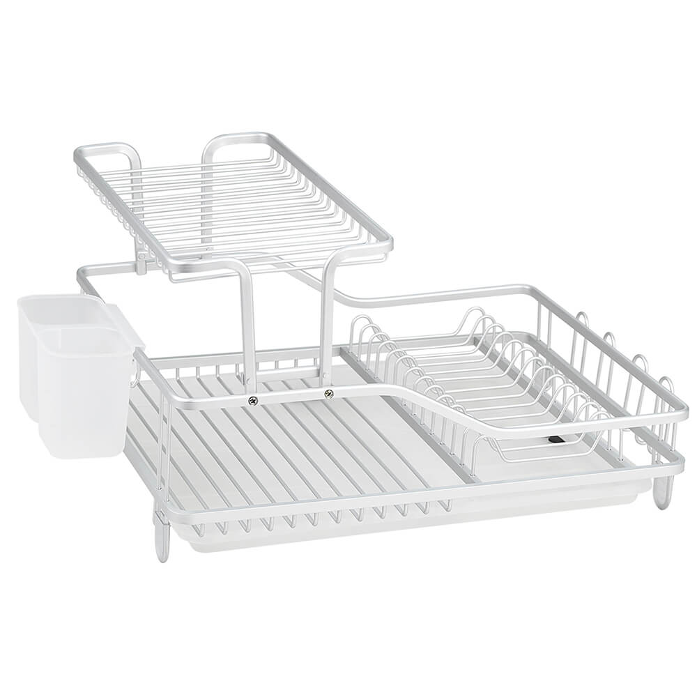 Στεγνωτήρας Νεροχύτη Διώροφος Μεταλλικός σε Λευκό Χρώμα 55.5x35.2x27.3cm FR-5535AL-T Luigi Ferrero