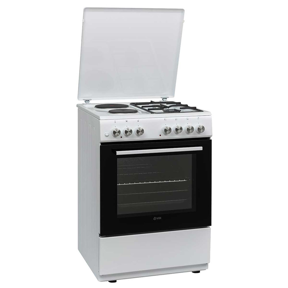 Ηλεκτρική Κουζίνα Ελεύθερη Μικτή GHT 6220W, 2G+2E VOX