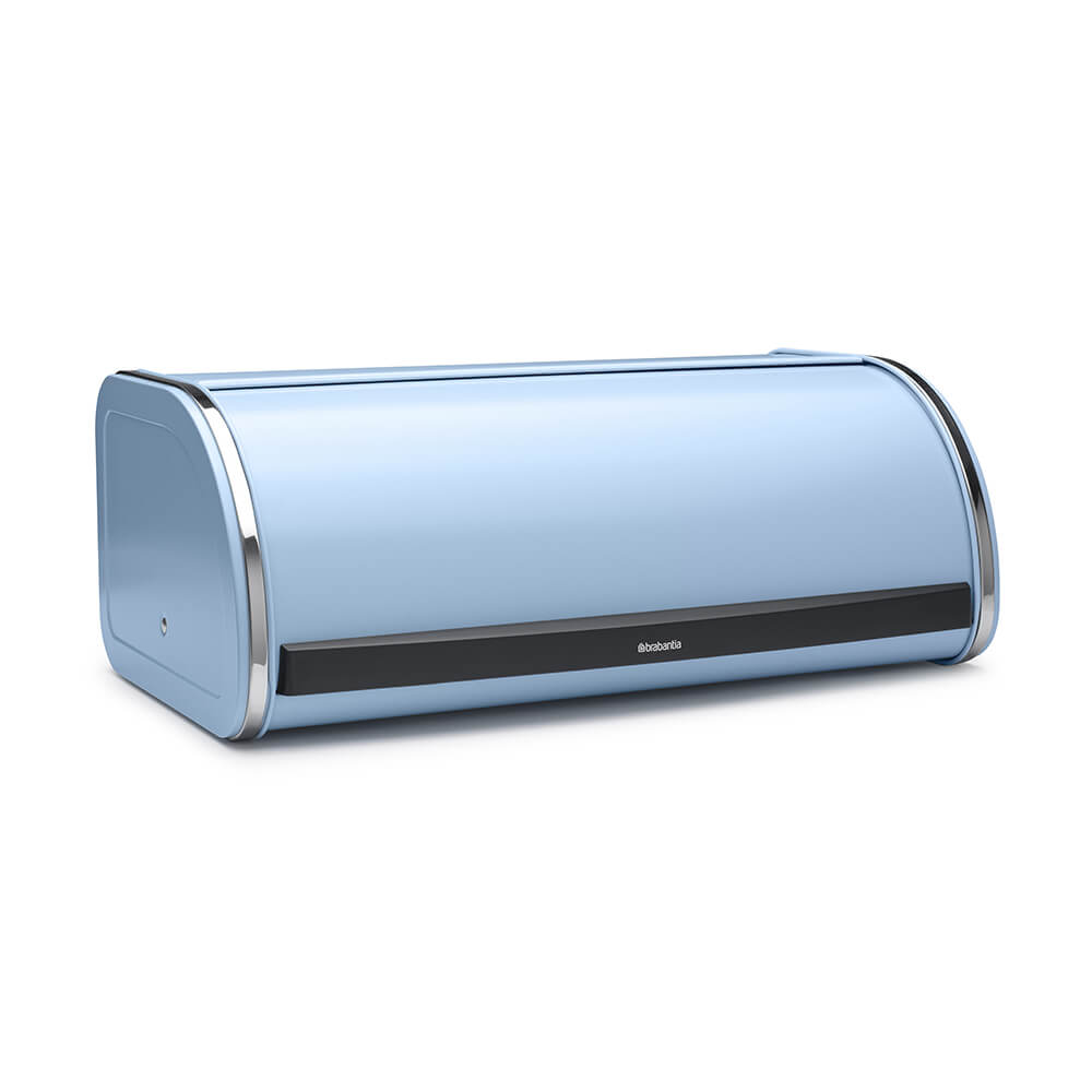 Brabantia Ψωμιέρα με Καπάκι Μεταλλική Dreamy Blue Roll Top Brabantia