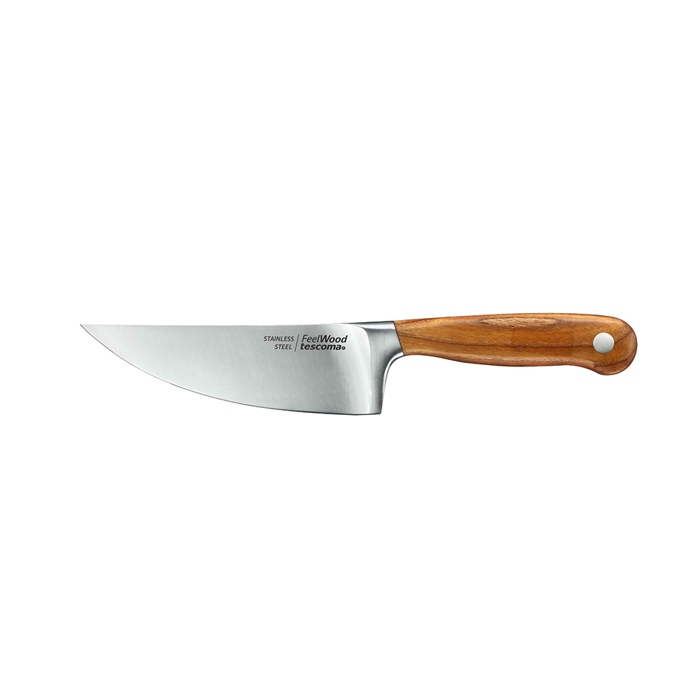 Tescoma Μαχαίρι Chef από Ανοξείδωτο Ατσάλι FeelWood 15cm Tescoma