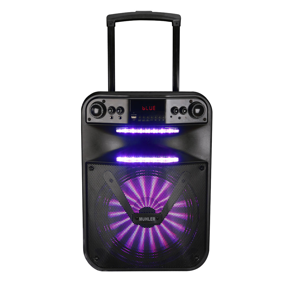Ηχείο με λειτουργία Karaoke σε Μαύρο Χρώμα Active Speaker Muhler MAX120R