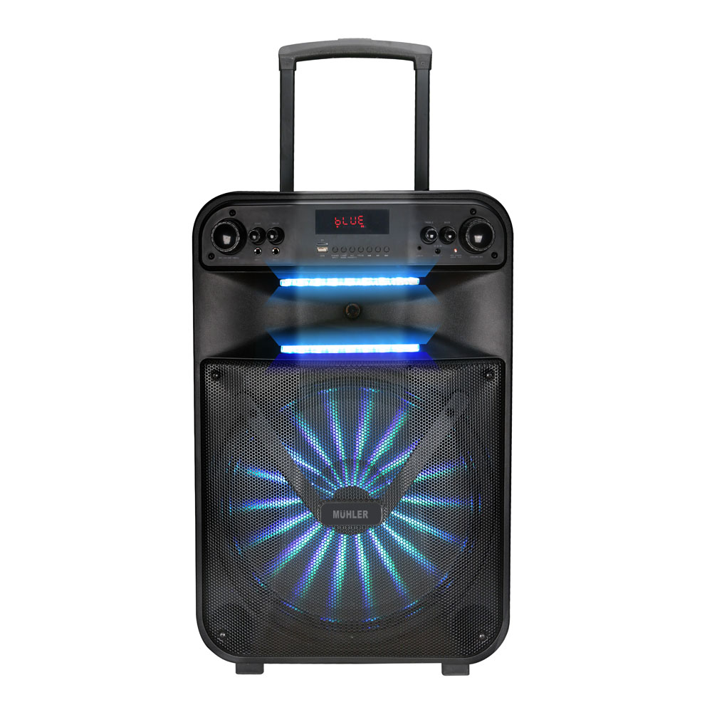 Ηχείο με λειτουργία Karaoke σε Μαύρο Χρώμα Active Speaker Muhler MAX150R