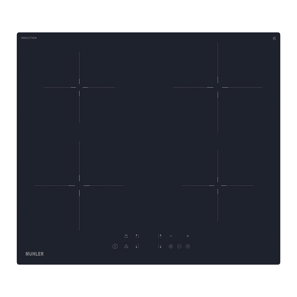 Επαγωγική Εστία Αυτόνομη με Λειτουργία Κλειδώματος 59x51εκ. CHP41I, Muhler