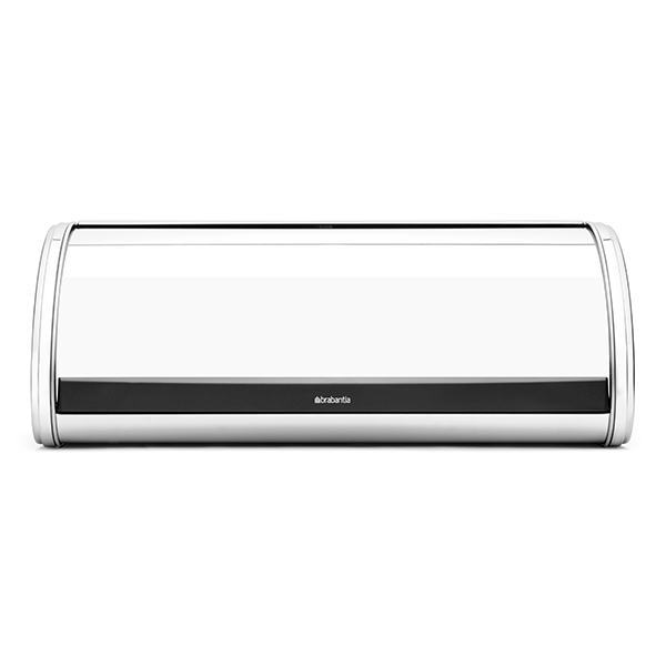 Brabantia Ψωμιέρα με Καπάκι Μεταλλική σε Ασημί Χρώμα Roll Top Brabantia