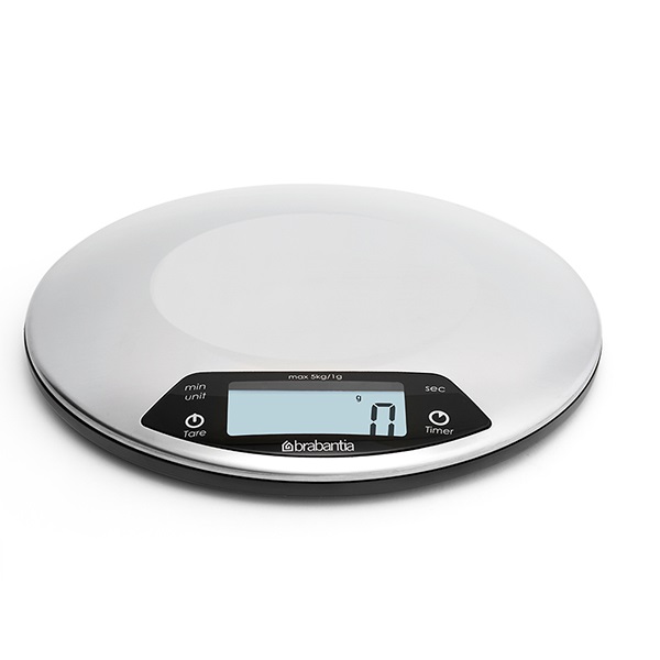 Ψηφιακή Ζυγαριά Κουζίνας 1gr/5kg Matt Steel Brabantia