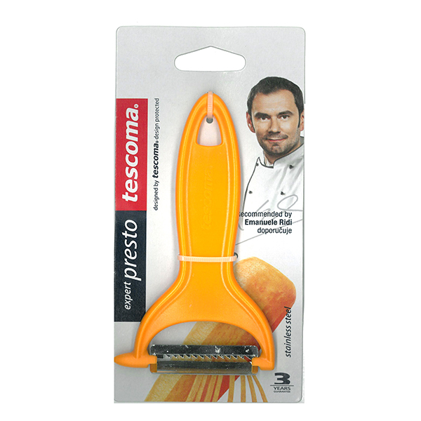Αποφλοιωτής/Καθαριστής Φρούτων & Λαχανικών με Λεπίδα Julienne Πορτοκαλί Expert Tescoma