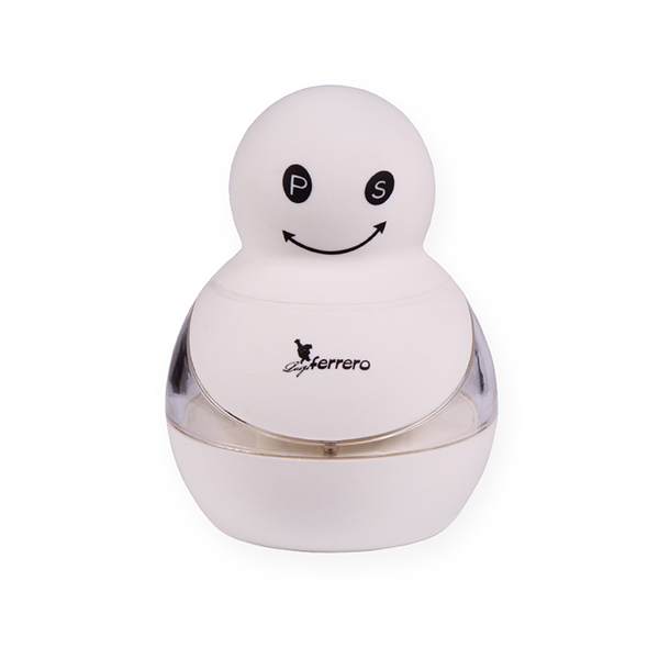 Χειροκίνητος Μύλος Μπαχαρικών Πλαστικός Λευκό FR-201M Luigi Ferrero