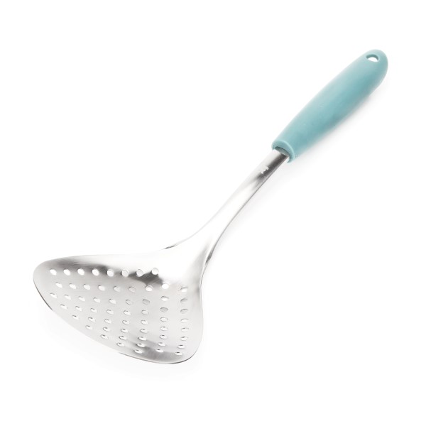 Ρηχή Κουτάλα Κουζίνας Τρυπητή από Ανοξείδωτο Ατσάλι FR-1969 , Luigi Ferrero