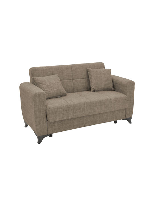 Διθέσιος Καναπές-κρεβάτι Modestole Καφέ 155x85x80εκ.