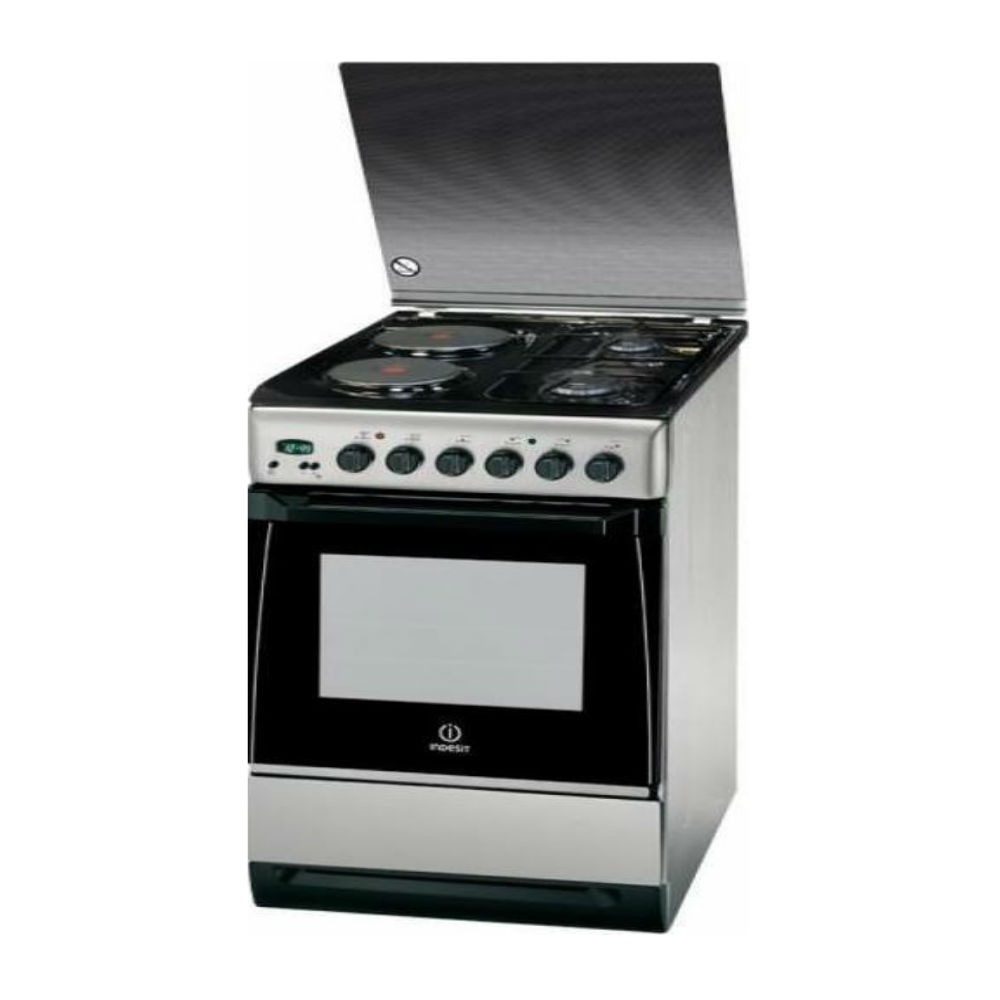 Indesit Κουζίνα μικτή Inox, I5N65A(KX)/BG, Indesit