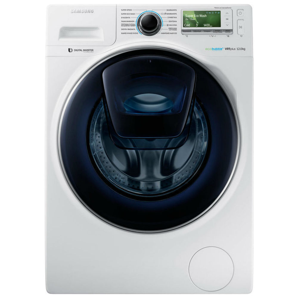 Samsung Πλυντήριο ρούχων 12kg, WW12K8412OW/LE, Samsung