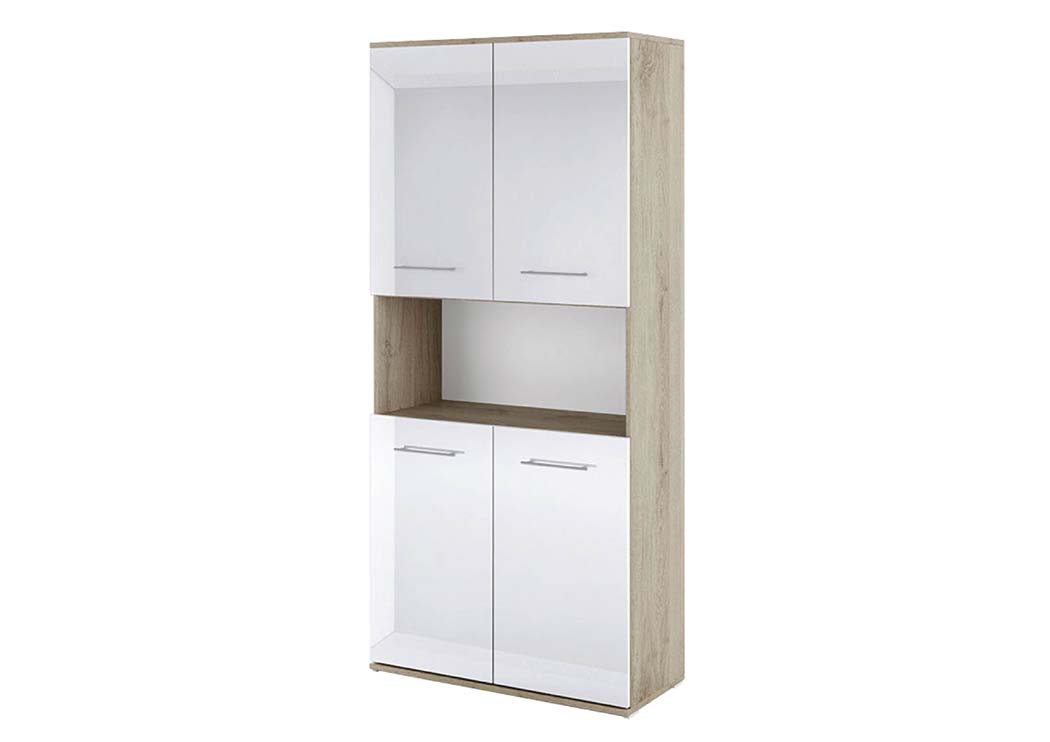 Βιβλιοθήκη με πόρτες 80x36x175.5, Modul 86, Genomax