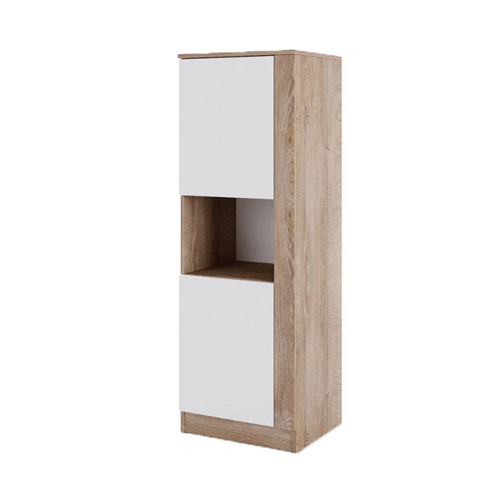 Βιβλιοθήκη Σόνομα/λευκό, 48x140x40, Modul 911, Genomax