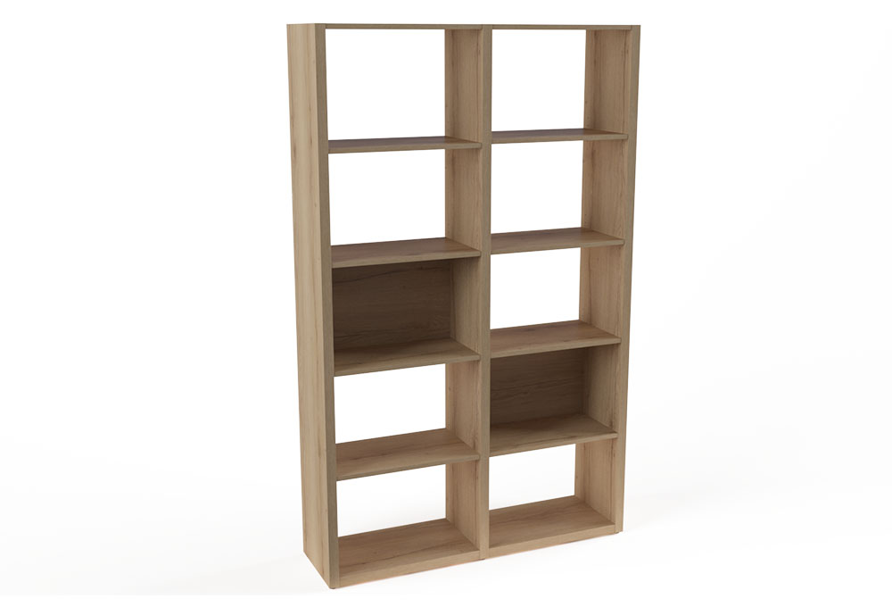 Βιβλιοθήκη Plan 2, 130x36x209 εκ.