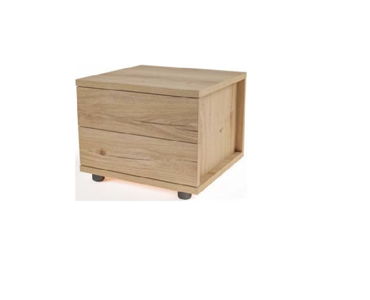 Κομοδίνο Ada με Ματ όψεις, 50x47x40 εκ.