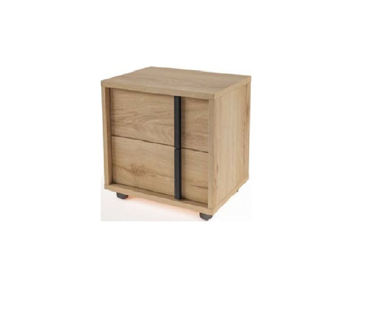 Κομοδίνο Aletta με Ματ όψεις, 46x35x38 εκ.