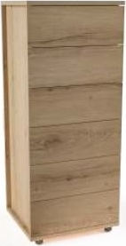 All4home Συρταριέρα Ada με Ματ όψεις, 50x52x147 εκ.