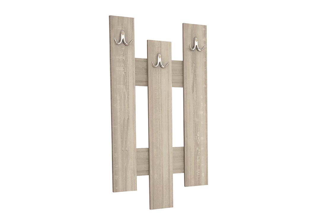 Κρεμάστρα Εισόδου μελαμίνης Hanger 3 Σόνομα, 60/9/100, Genomax