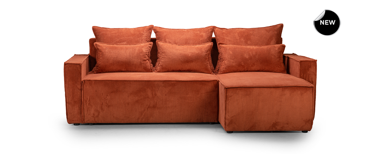 Καναπές Γωνία Με Κρεβάτι Και Αποθηκευτικό Χώρο,Comfort,264x64x158,100 εκ., All4home