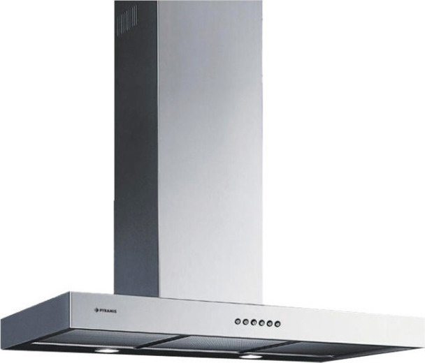 Pyramis Απορροφητήρας Pyramis Agilo Premium Καμινάδα 90cm Inox 065030601