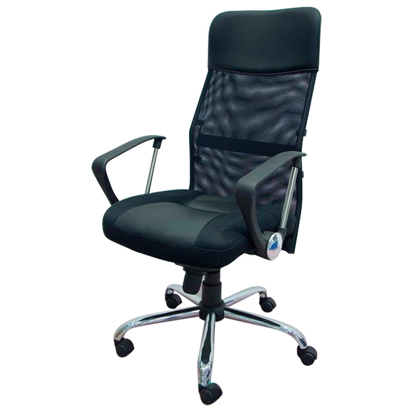 Genomax Καρέκλα Γραφείου Boss, Μαύρο, 62x60x121 εκ., Genomax