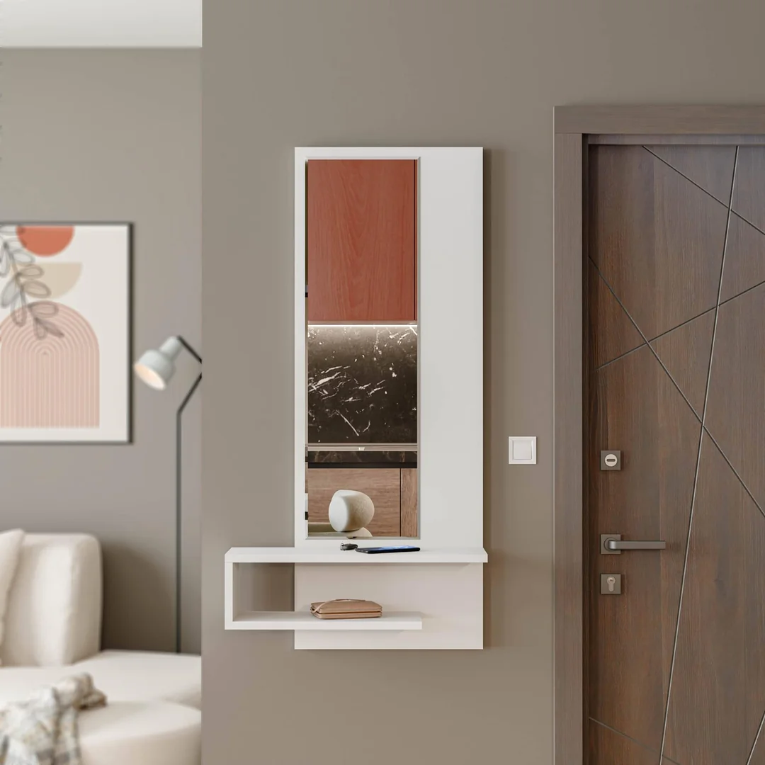 Καθρέφτης με ράφι Line 6000, 45x15x120 εκ. ,All4home