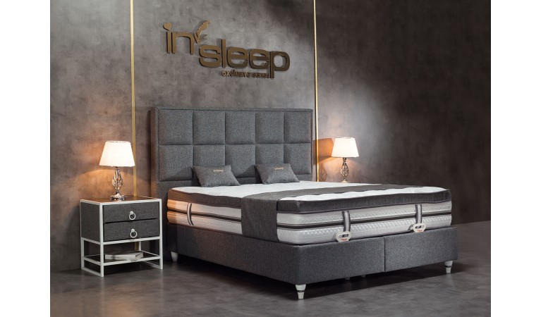 Κρεβάτι υφασμάτινο Vegas με αποθηκευτικό χώρο, 140x200 εκ., All4home