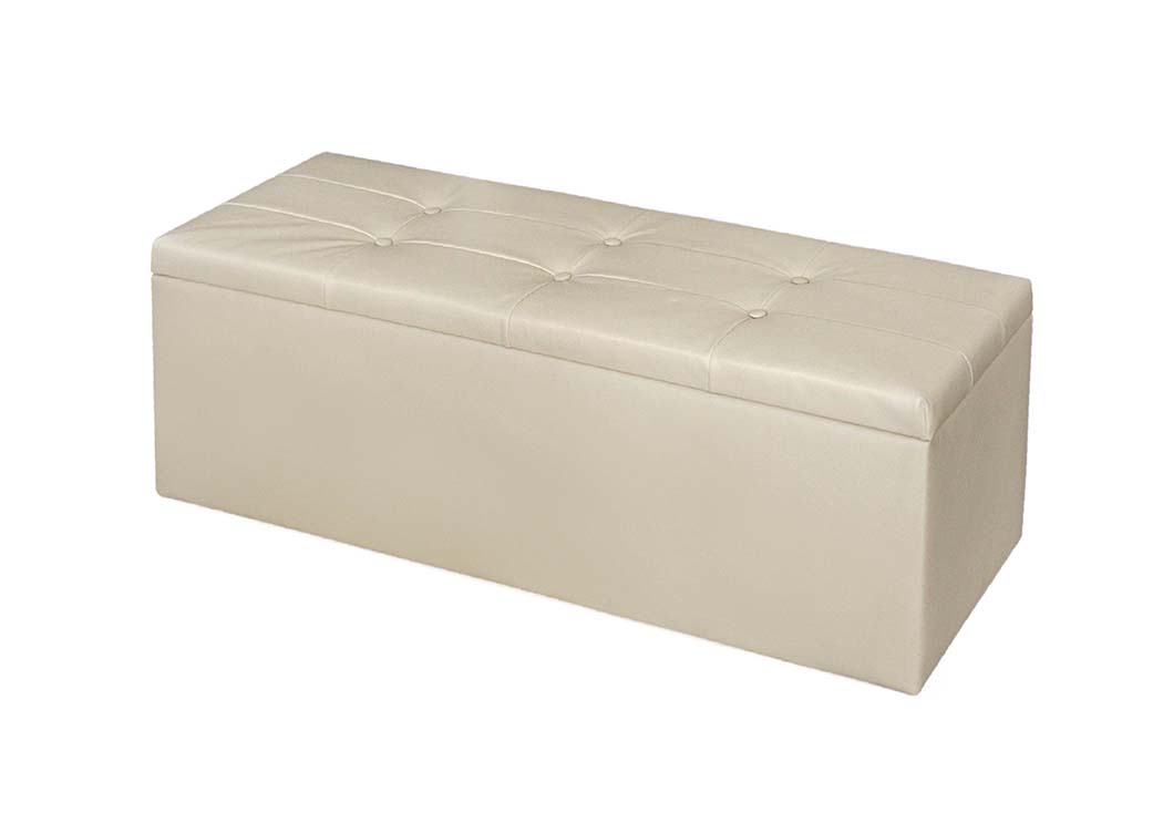 Σκαμπό αποθηκευτικό, Grand Μπεζ, 120x40x39 εκ., Genomax