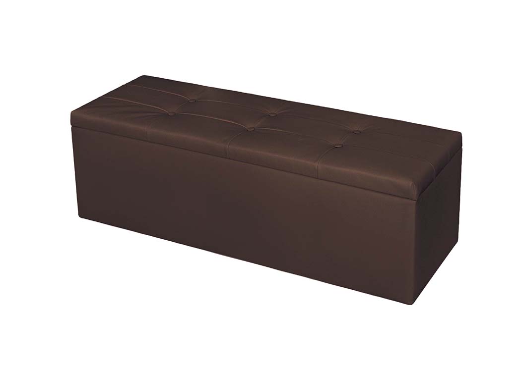 Σκαμπό αποθηκευτικό, Grand Καφέ, 120x40x39 εκ., Genomax