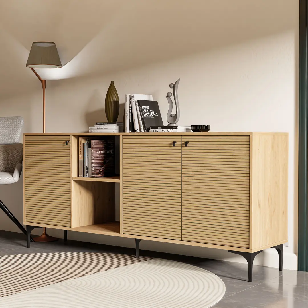 Μπουφές 1684 Vision, Π180xΜ45xΥ80 εκ., All4home