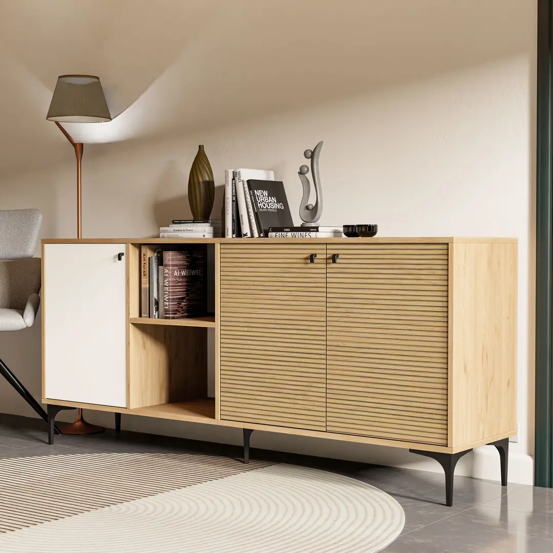 Μπουφές 1686 Vision, Π180xΜ45xΥ80 εκ., All4home