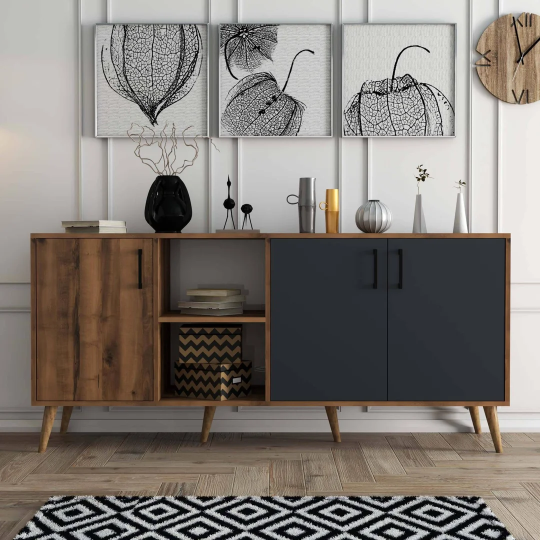 Μπουφές Exxen 1620, Π180xΜ45xΥ82 εκ., All4home