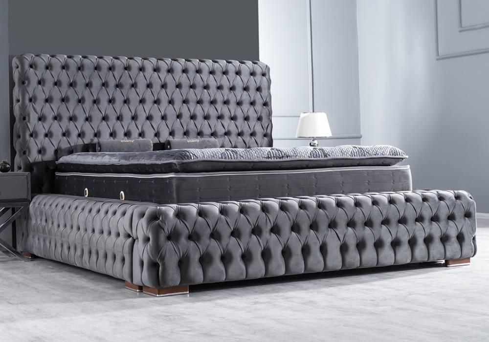 Κρεβάτι υφασμάτινο Marsilya με αποθηκευτικό χώρο, 160x200 εκ., All4home