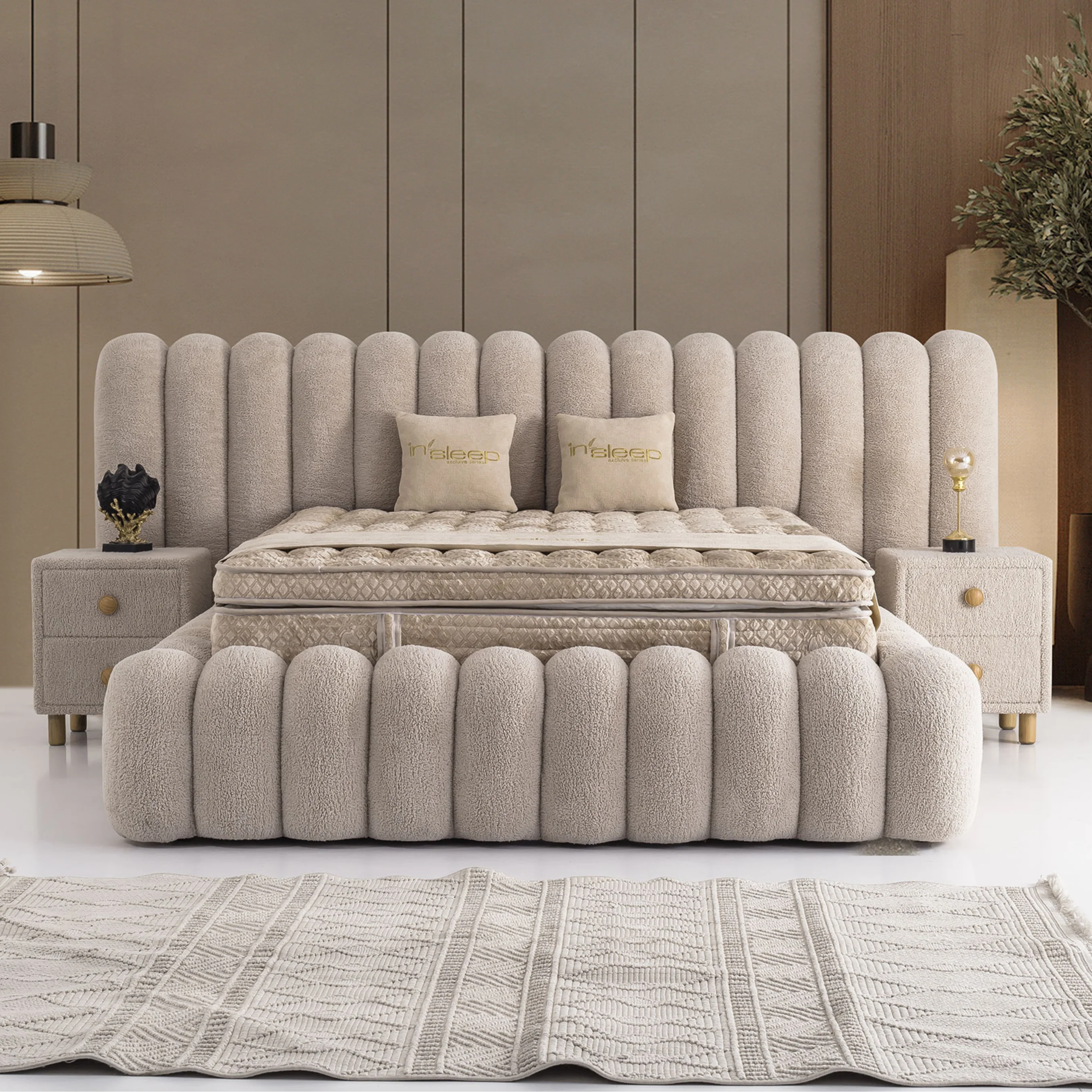 Κρεβάτι υφασμάτινο Marsel με αποθηκευτικό χώρο, 160x200 εκ., All4home