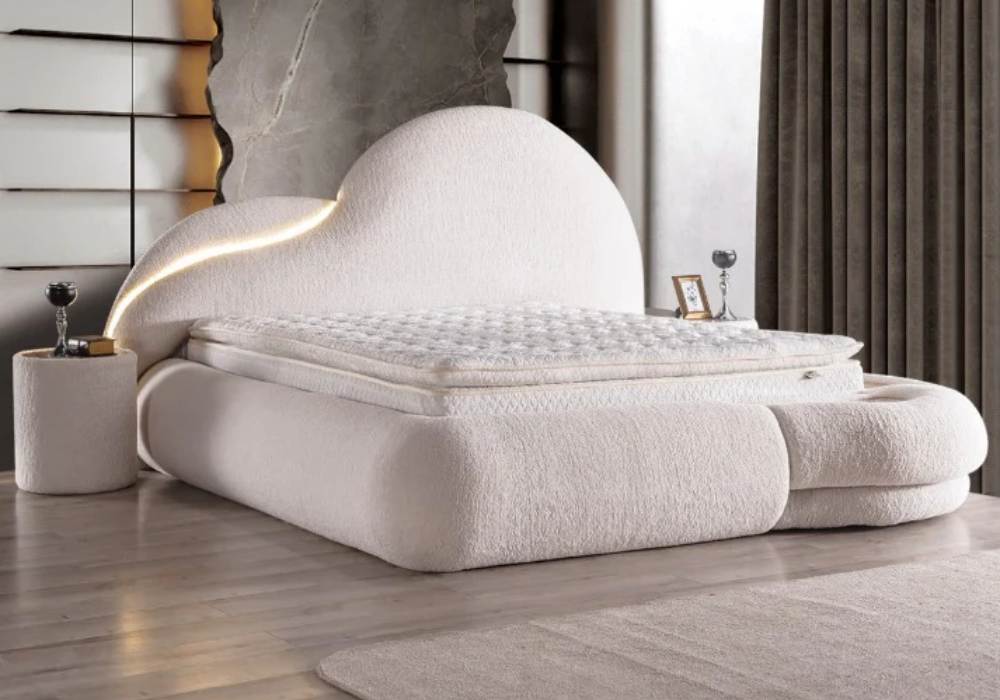 Κρεβάτι υφασμάτινο Atlantic με αποθηκευτικό χώρο, 160x200 εκ., All4home