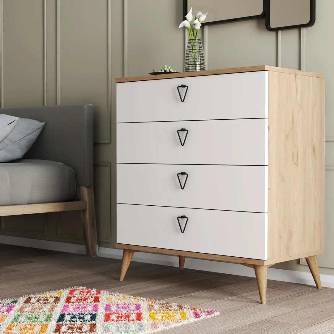 Συρταριέρα 3616 Versace , 80x45x90,8εκ., All4home