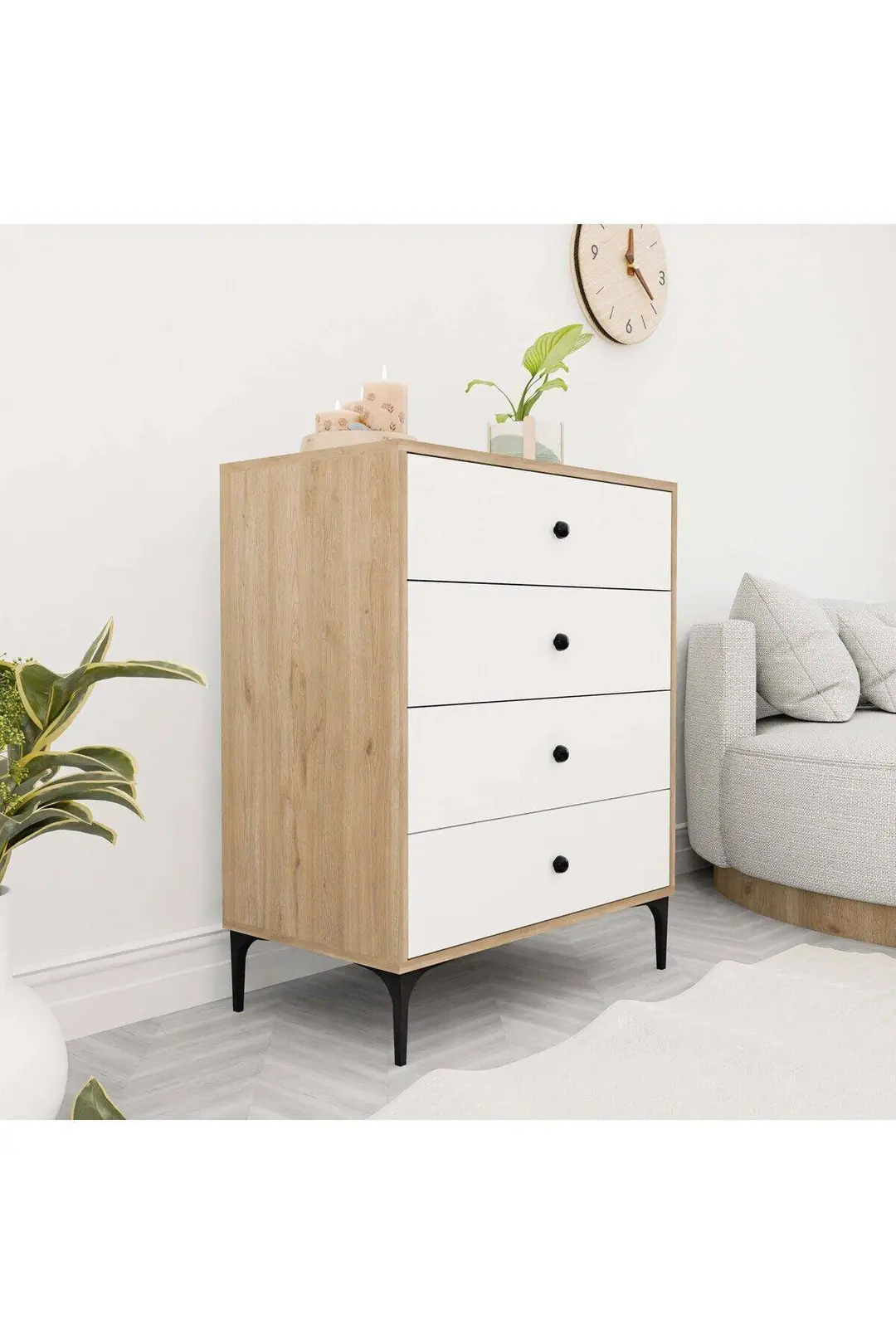 Συρταριέρα 3700 Agata , 80x45x91,8εκ., All4home