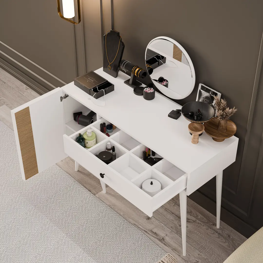 Τουαλέτα με καθρέφτη , 2242 Love , 120 x 45 x 79,50 εκ., All4home