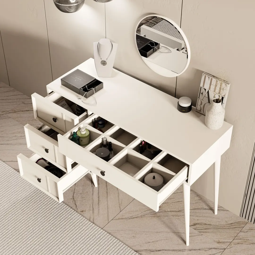 Τουαλέτα με καθρέφτη , 2250 Rose , 120 x 45 x 79,50 εκ., All4home