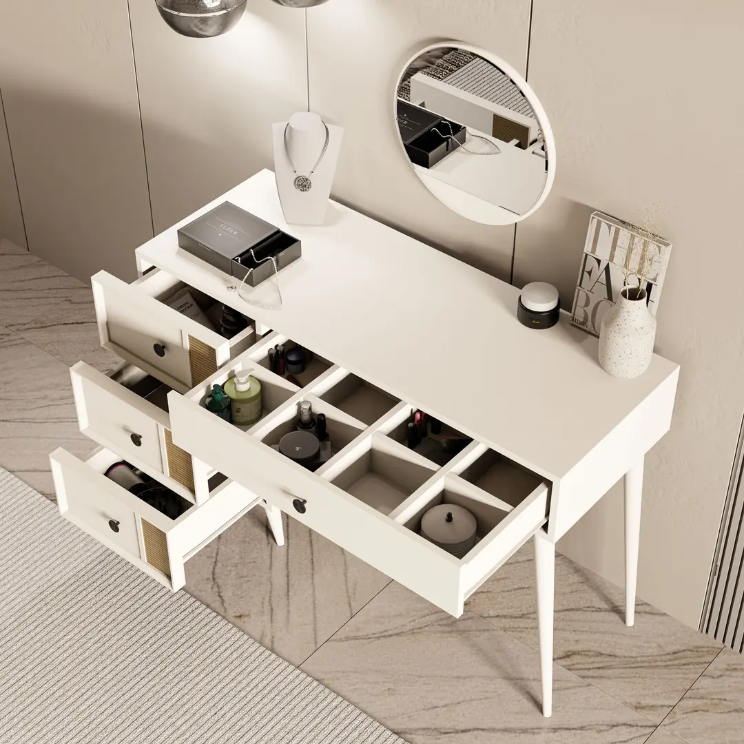 Τουαλέτα με καθρέφτη , 2252 Rose , 120 x 45 x 79,50 εκ., All4home