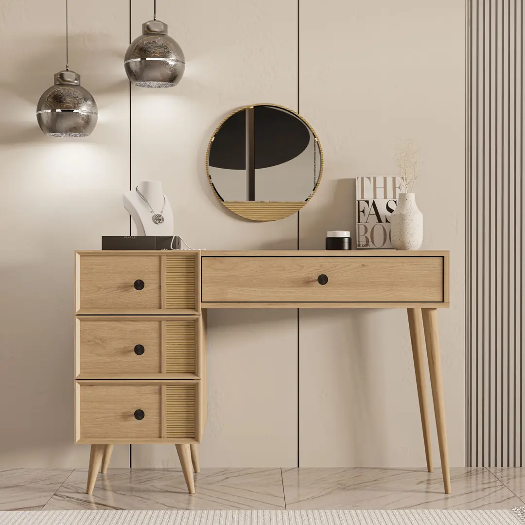 Τουαλέτα με καθρέφτη , 2254 Rose , 120 x 45 x 79,50 εκ., All4home