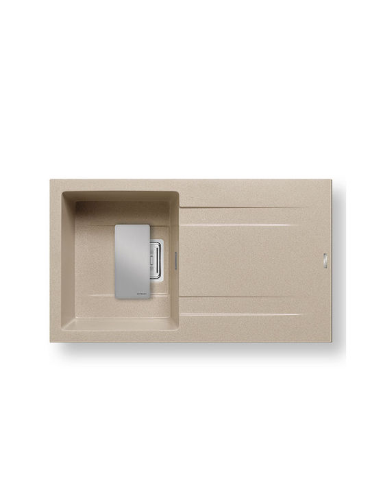 ΝΕΡΟΧΥΤΗΣ PYRAGRANITE KARTESIO 86x50 2B DARK BEIGE