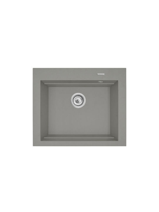 ΝΕΡΟΧΥΤΗΣ PYRAGRANITE SIROS 57x51,5 1B INDUSTRIAL GREY