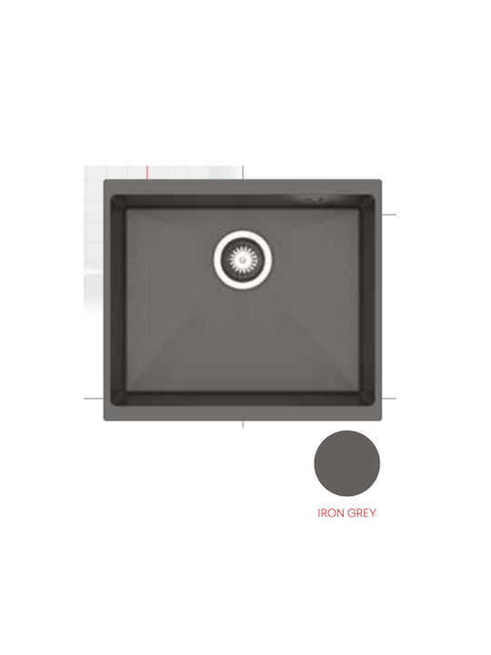 ΝΕΡΟΧΥΤΗΣ PYRAGRANITE ITHAKA 50x40 1B UM IRON GREY