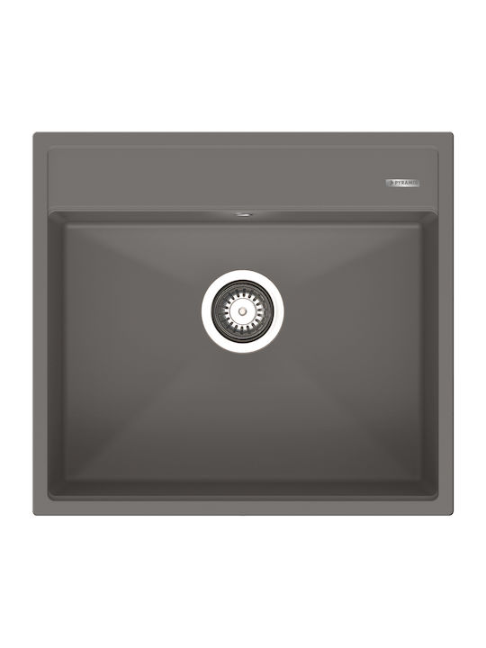 ΝΕΡΟΧΥΤΗΣ PYRAGRANITE ITHAKA 56x51 1B IRON GREY