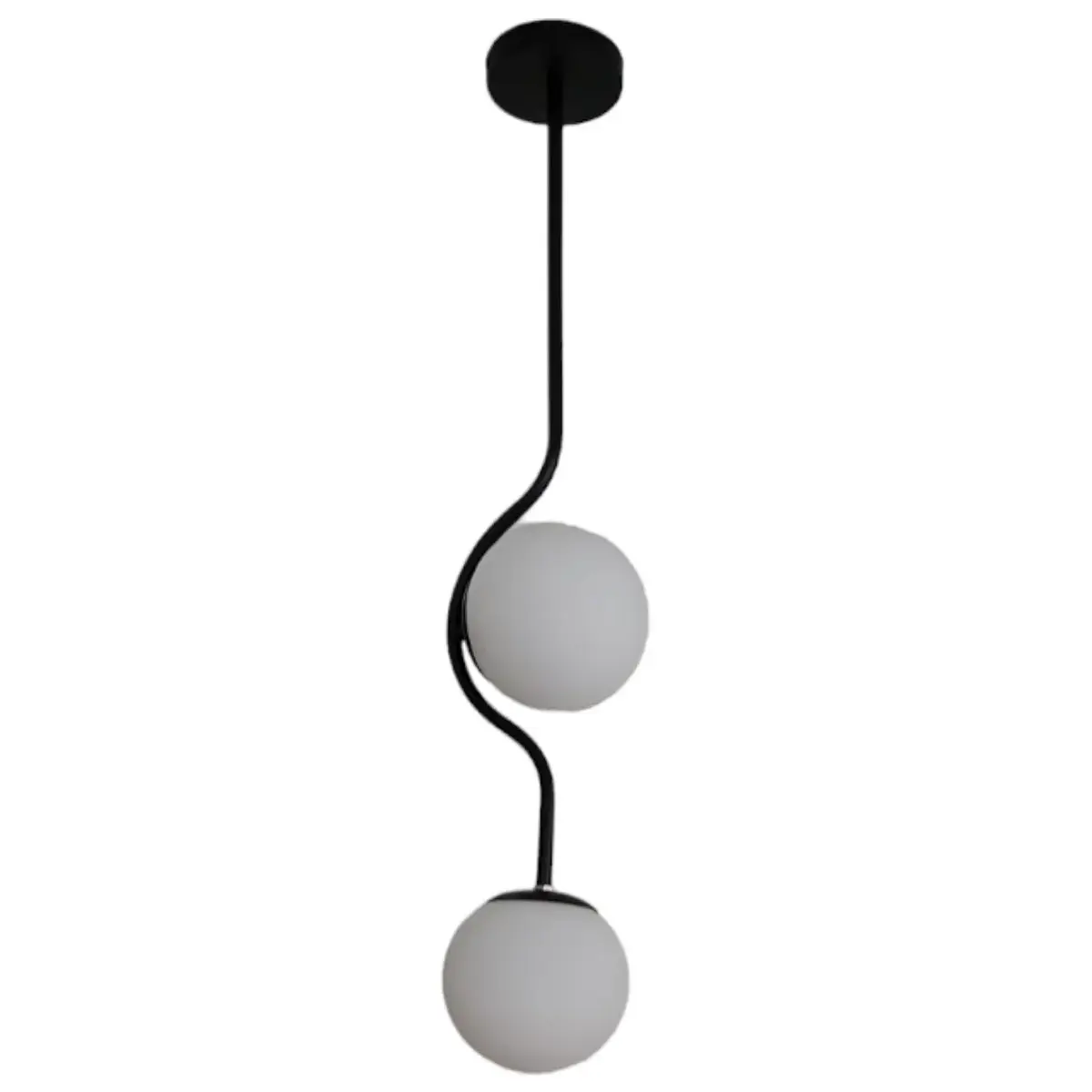 Κρεμαστό φωτιστικό οροφής με 2 λάμπες G9 C10 σε μαύρο χρώμα Serenity 8