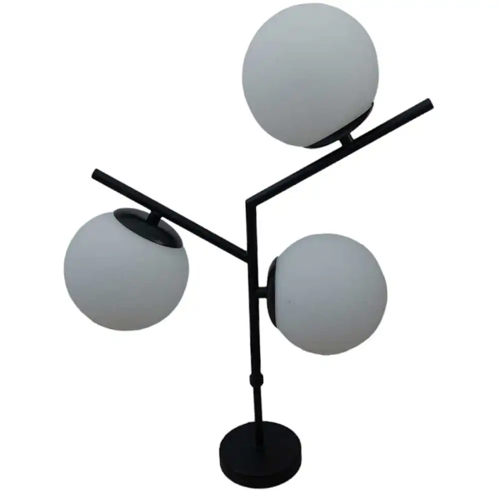 Επιτραπέζιο φωτιστικό – πορτατίφ με 3 λάμπες G9 σε μαύρο χρώμα Serenity 20