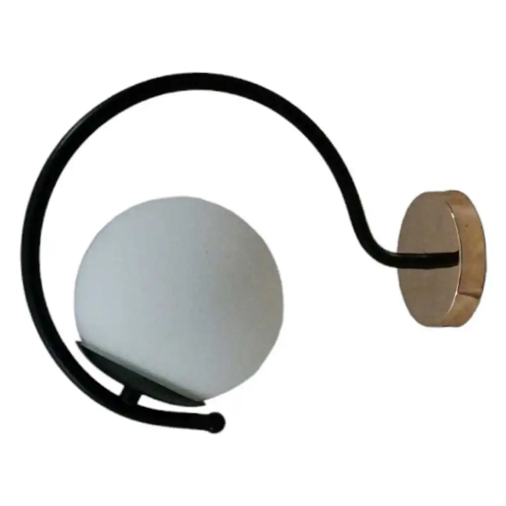 Φωτιστικό τοίχου - Απλίκα με λάμπα G9 σε μαύρο χρώμα με χρυσή γυαλιστερή βάση Serenity 44